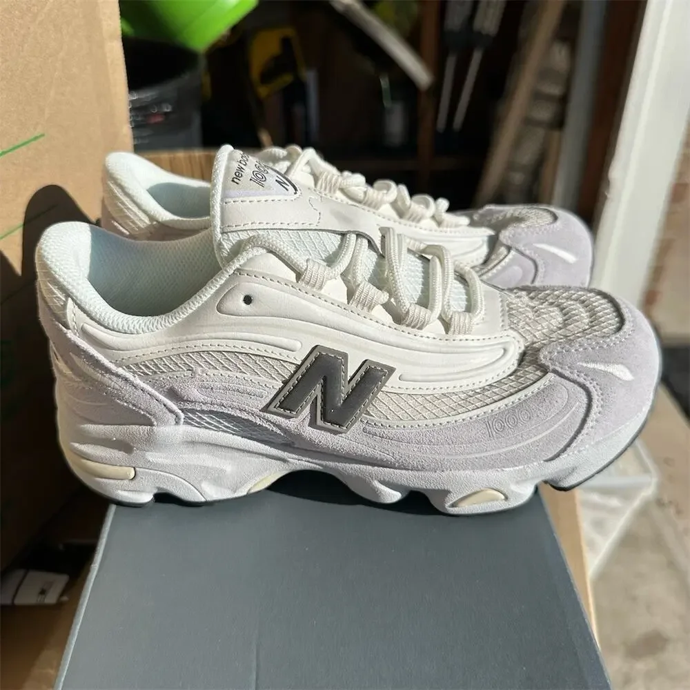 New Balance 1000 Womens Sneakers Gray White Retro Y2K Running Size 7.5
